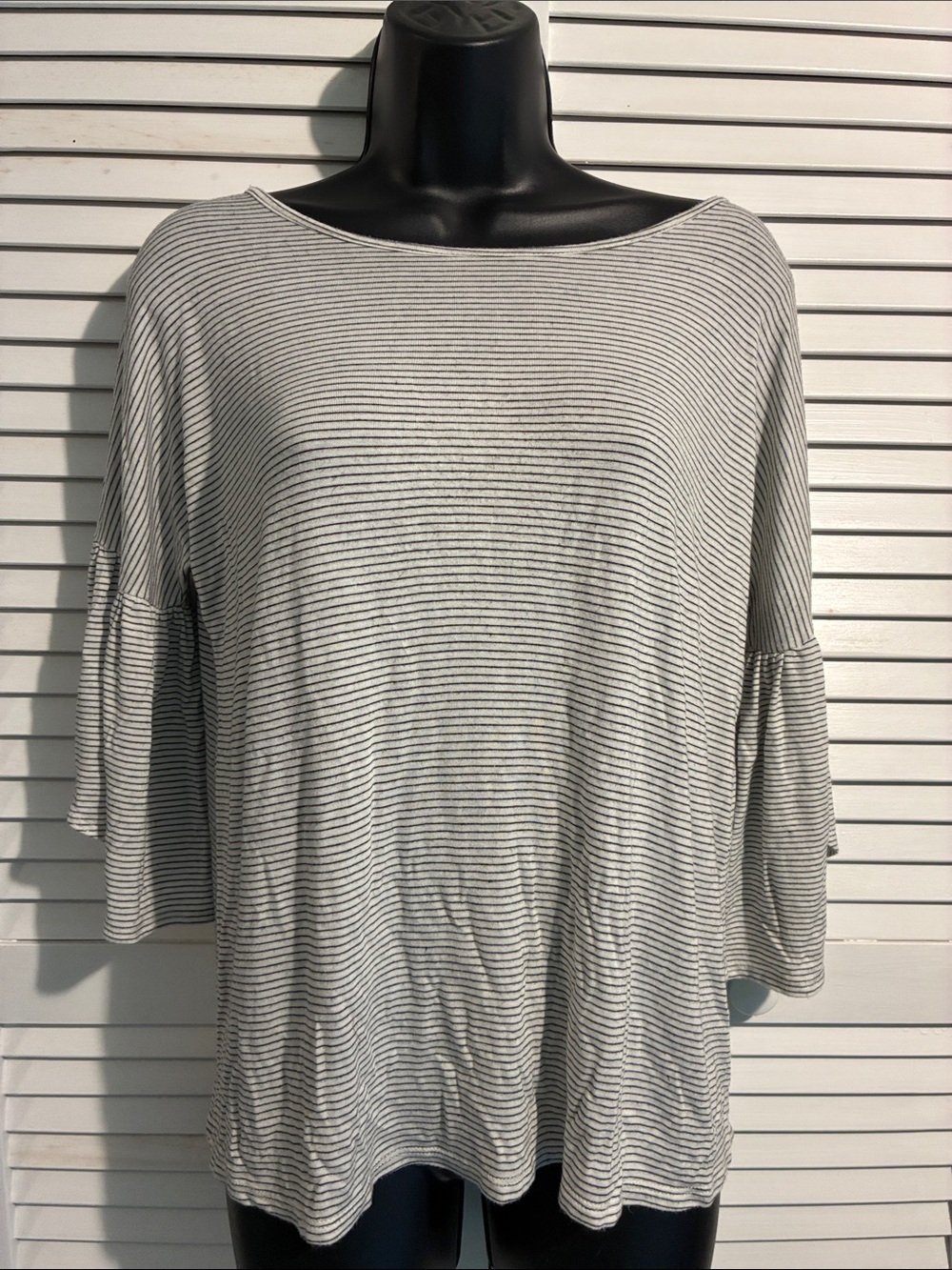 Lime N Chili Striped Bell-Sleeve Tee